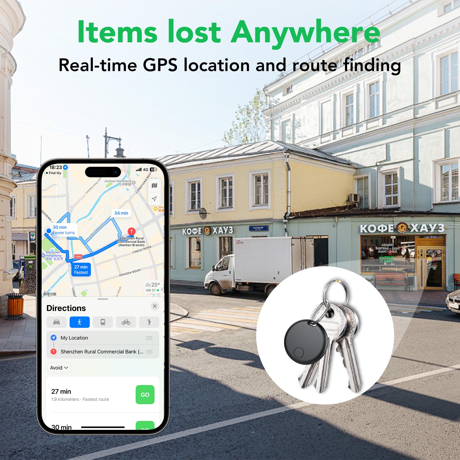 Bluetooth Item Tracker Tags – 4 Pack