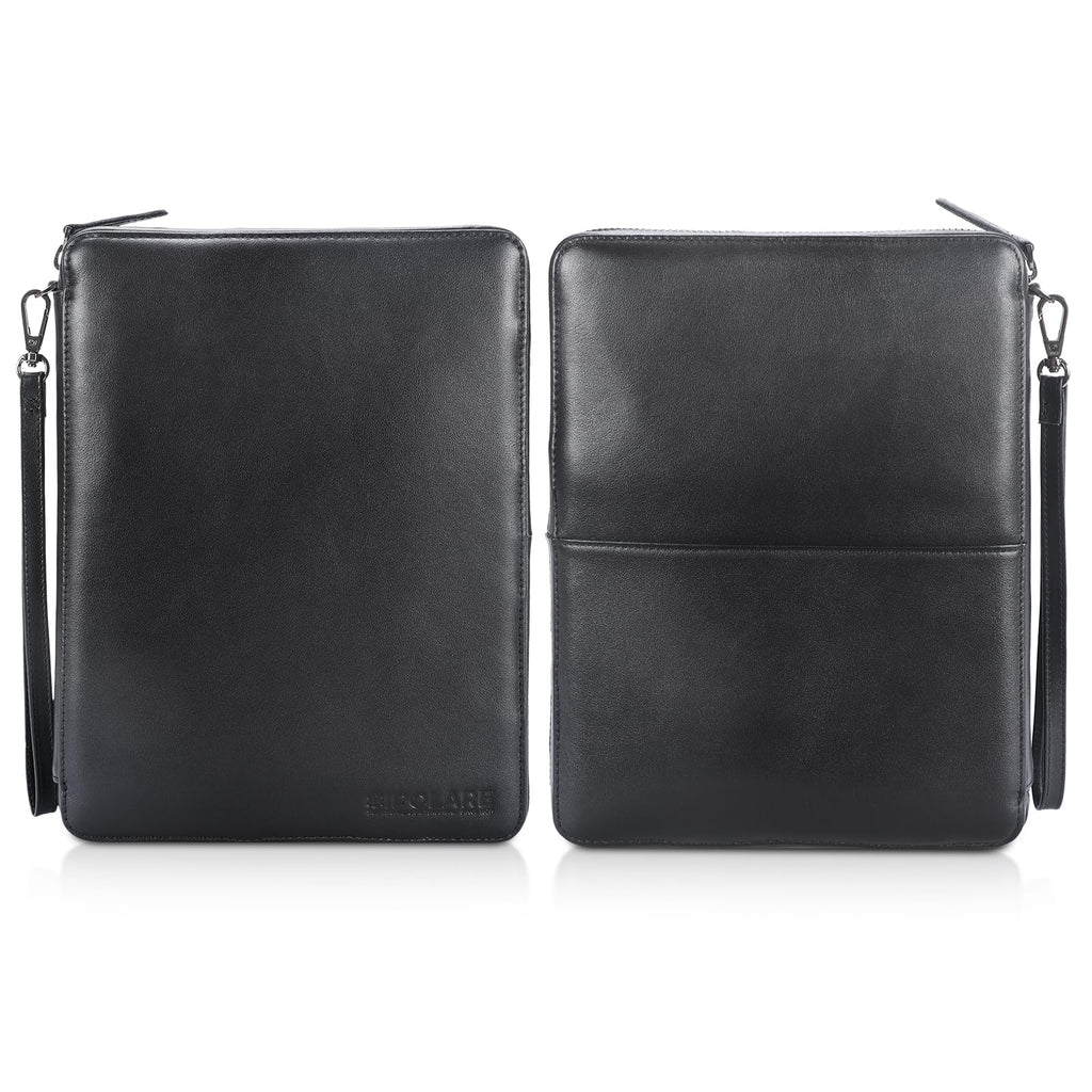 Full Grain Leather Travel Cable Organizer Case