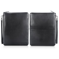 Full Grain Leather Travel Cable Organizer Case