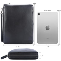 Full Grain Leather Travel Cable Organizer Case